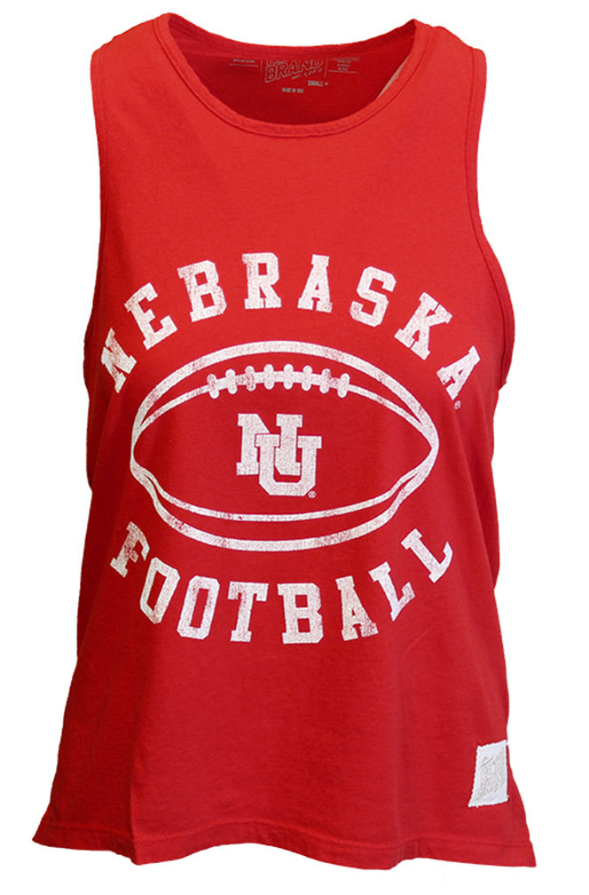 Ladies Nebraska Football Muscle Tank