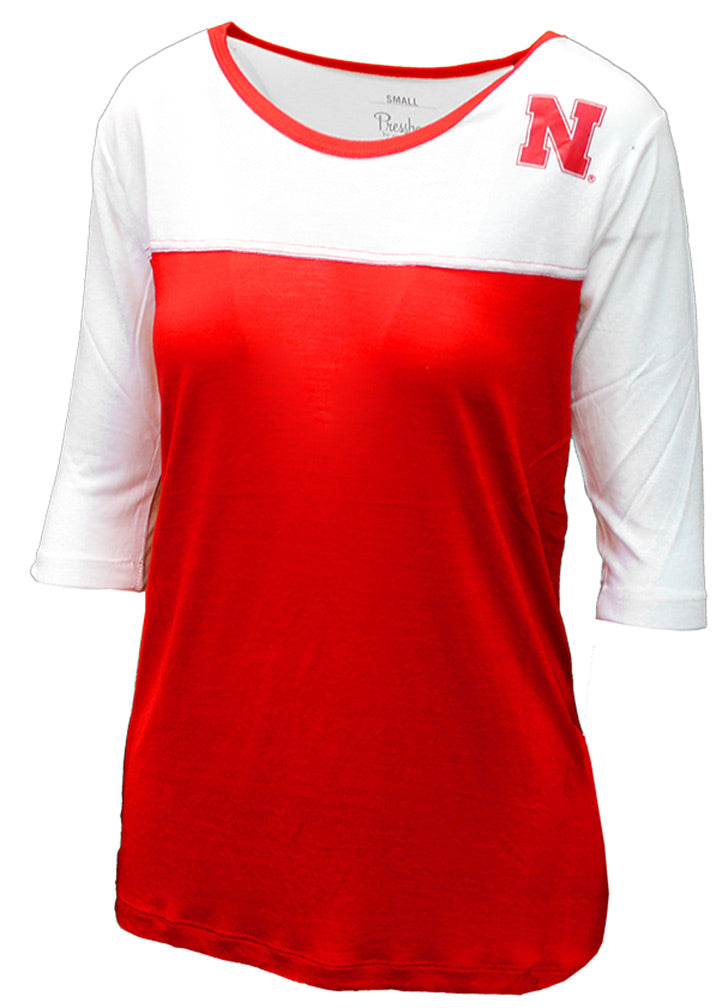 Nebraska Gals Spirit Sleeve Scoop Tee