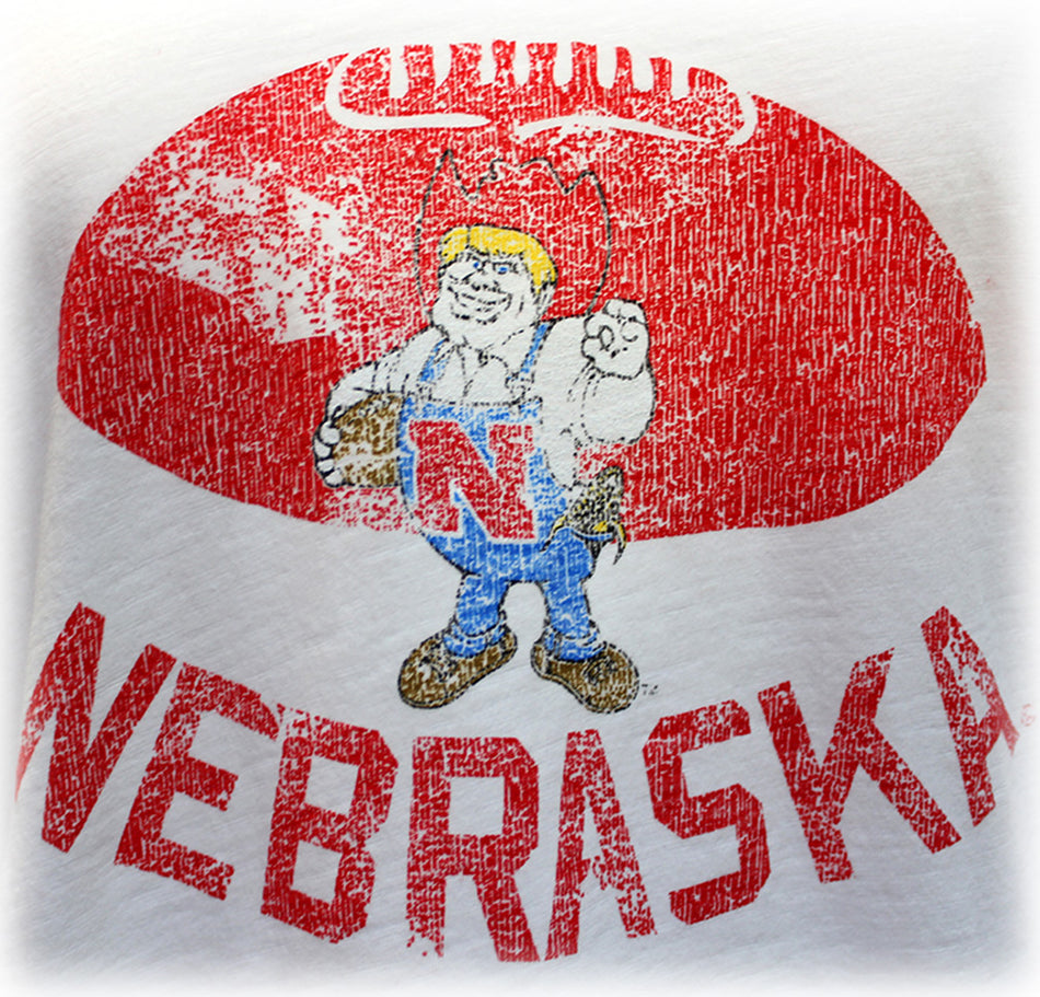 Herbie Nebraska Football Vintage V-Neck Tee