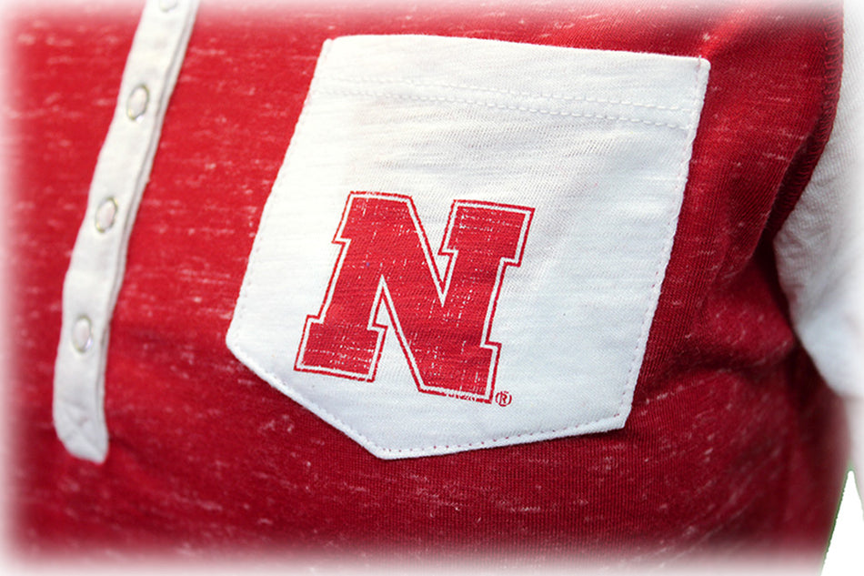 Pocket N Stripes Husker Henley