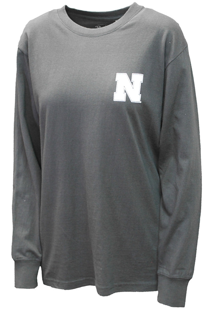 Lincoln Home Of The Huskers Womens LS Tee