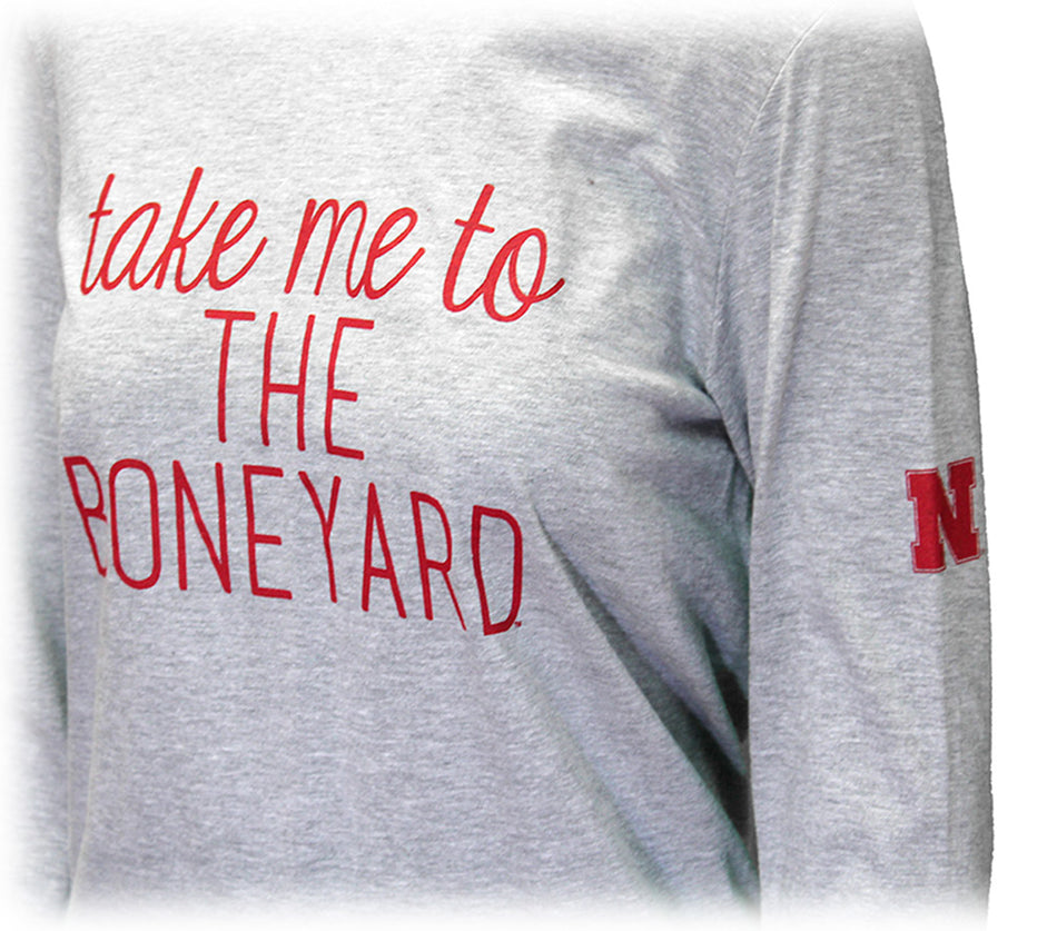 Ladies Husker Boneyard LS Tee