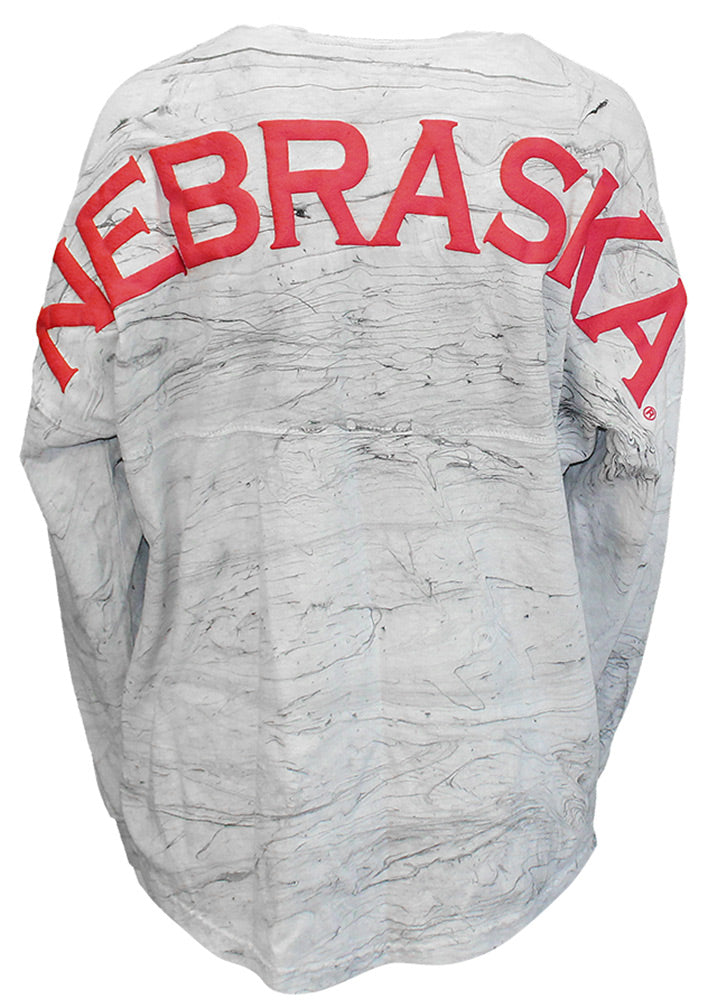 Puff Nebraska Oversize Marble Long Sleeve