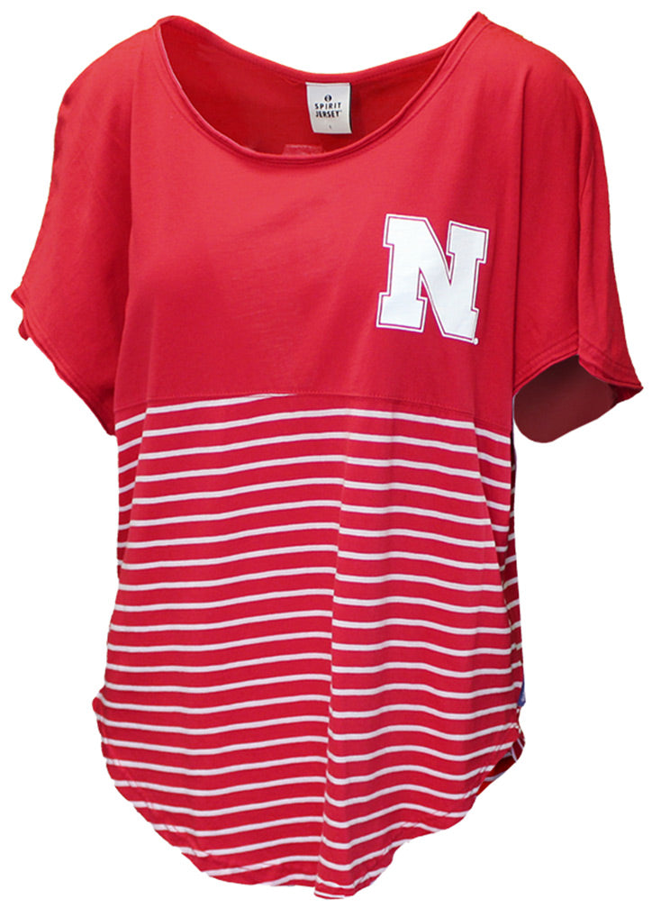Nebraska Gals Striped Dolman