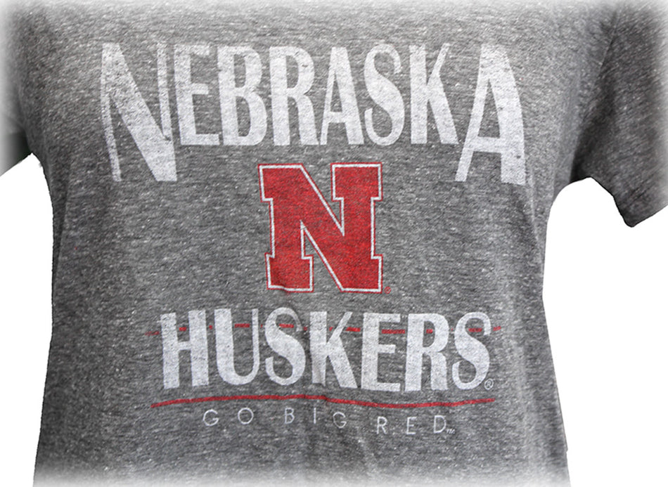 Huskers Roaring Scoop Triblend Tee