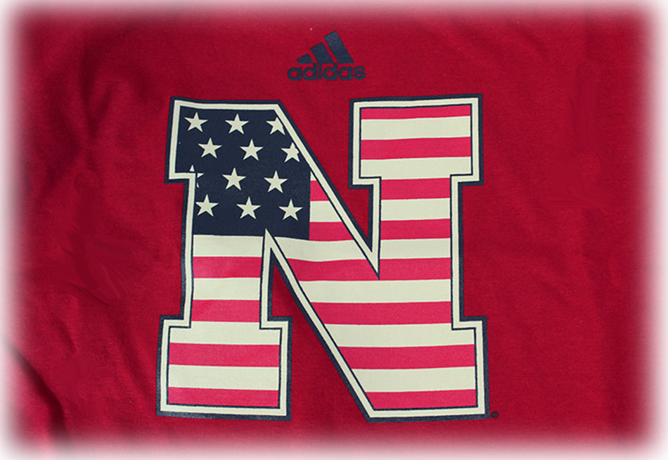 Adidas  Stars N Stripes Logo Tee - Red