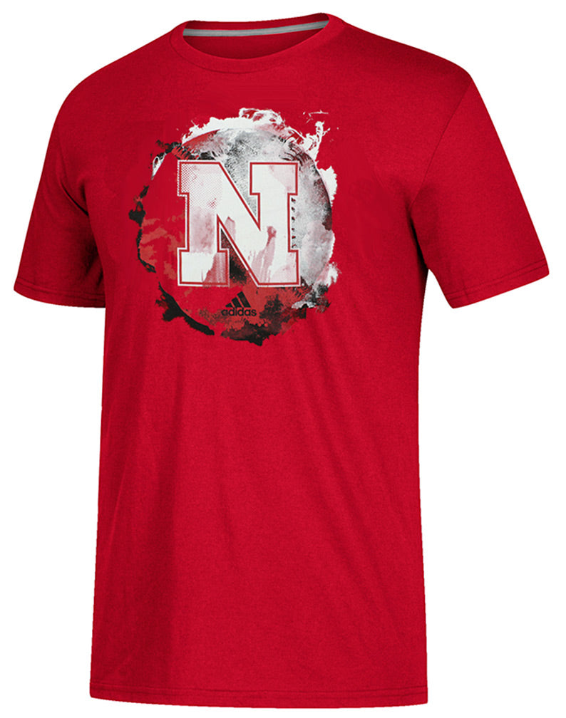 Adidas Husker Fire Baseball Tee