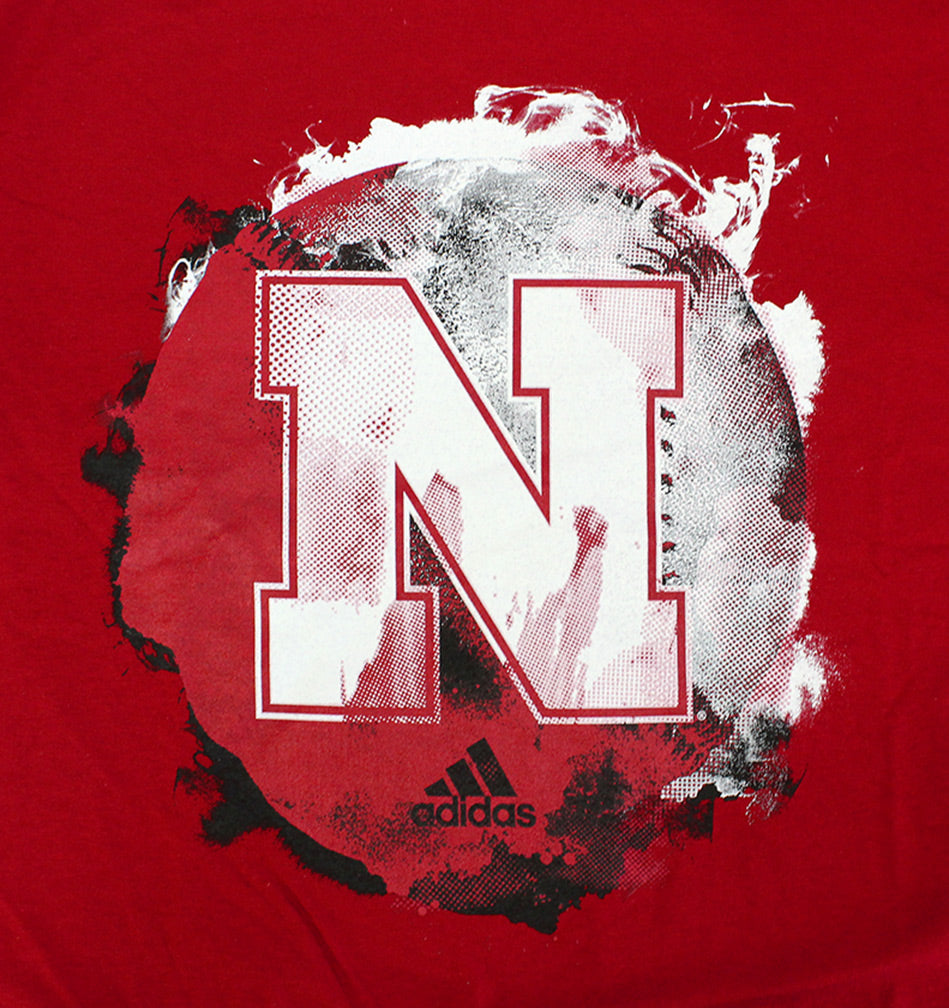 Adidas Husker Fire Baseball Tee