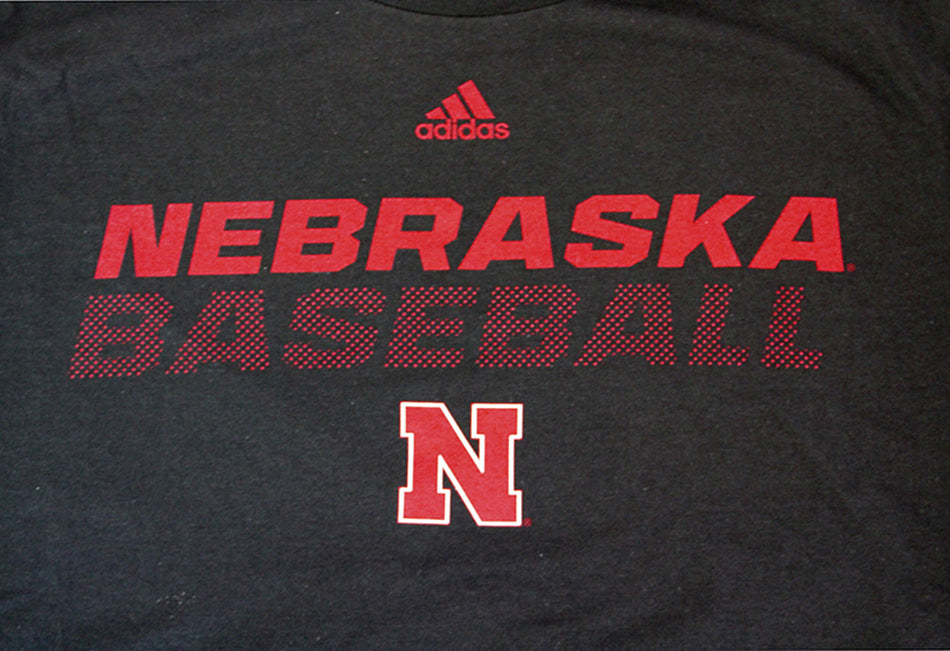 Adidas Nebraska Baseball Performance Tee