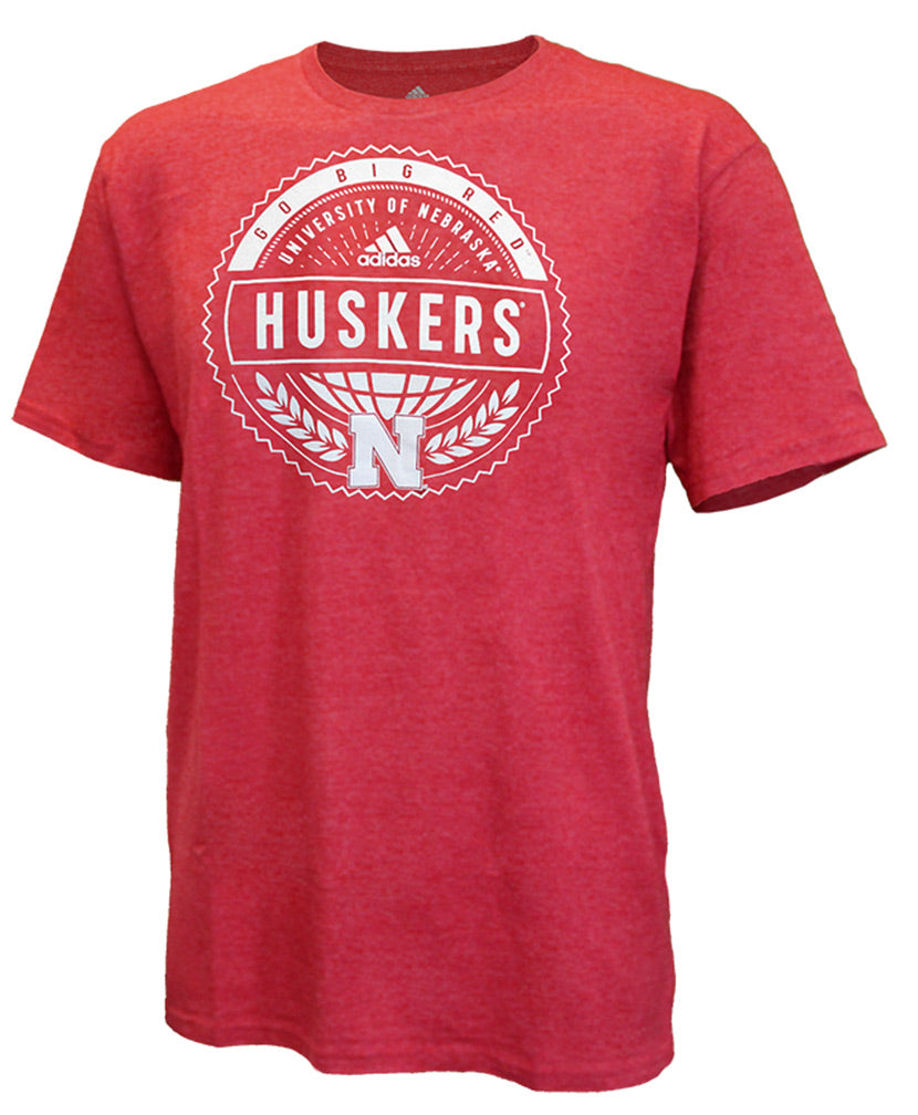Adidas Nebraska Tribal Seal Tee