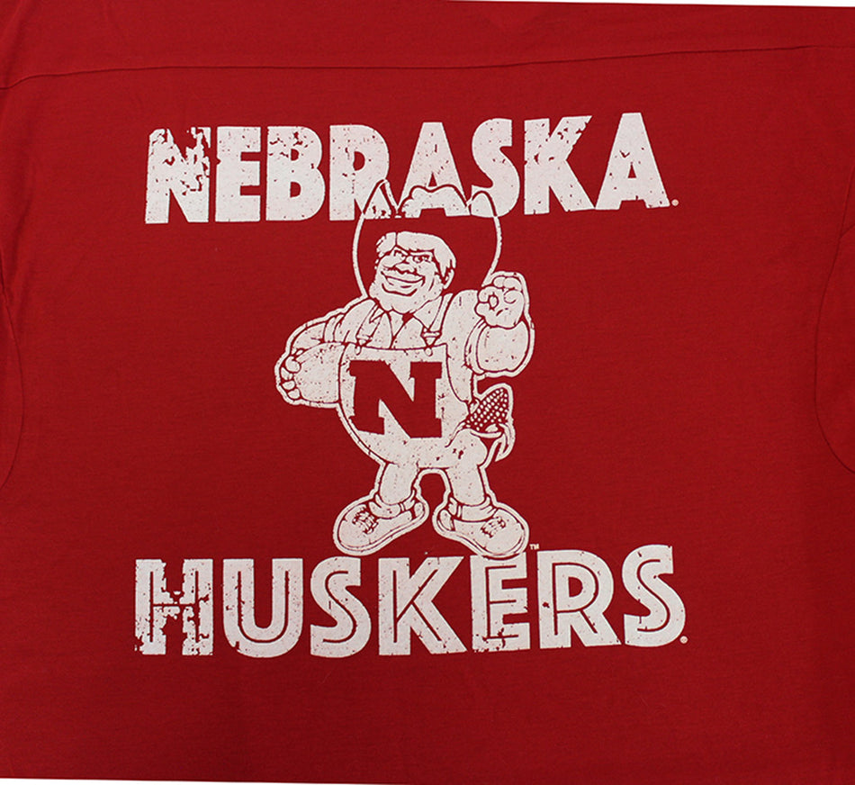 Adidas Husker Gals Mascot Droptail Tee