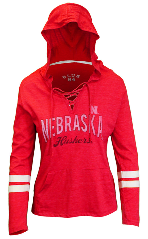 Huskers Lacey Triblend Hoody Tee