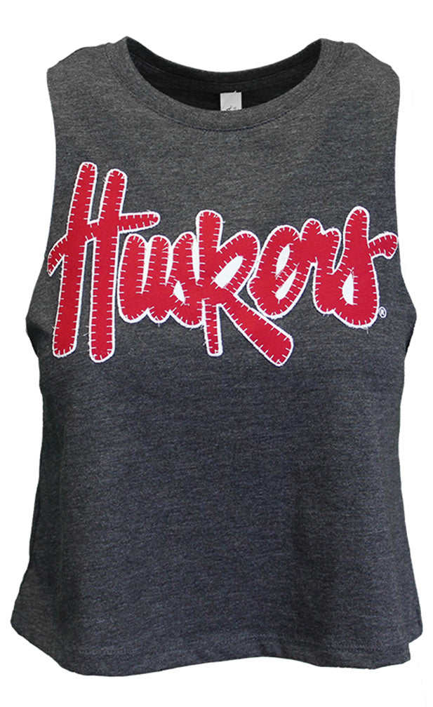 Husker Gals Stitched Muscle Tank