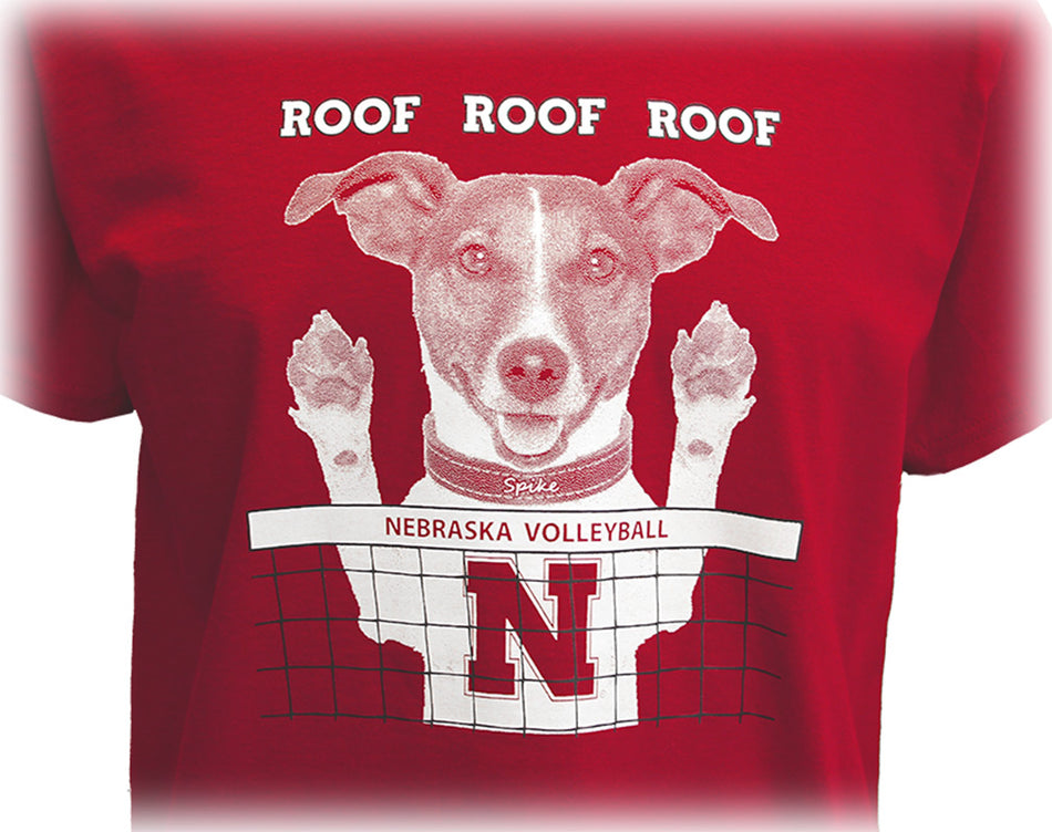 Roof Roof Roof Husker Volleyball Dog Tee