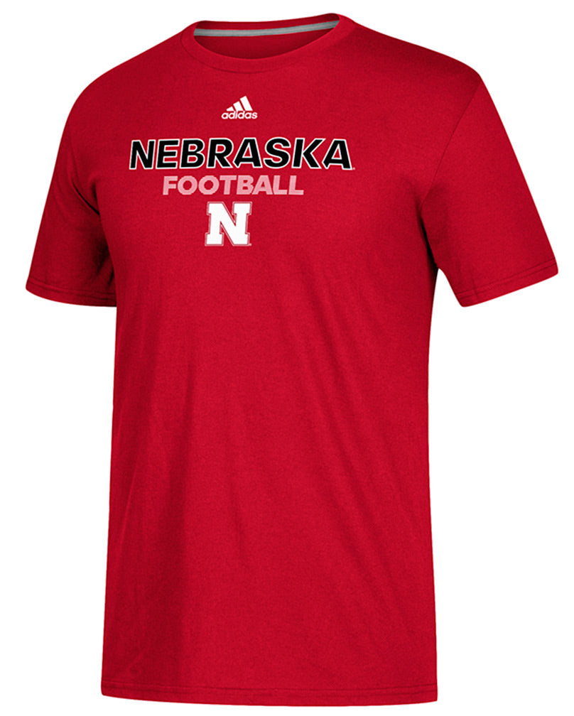 Adidas Nebraska Football Sideline Rush Tee