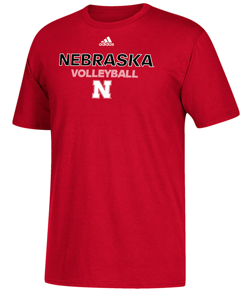 Adidas Nebraska Volleyball Rush Tee
