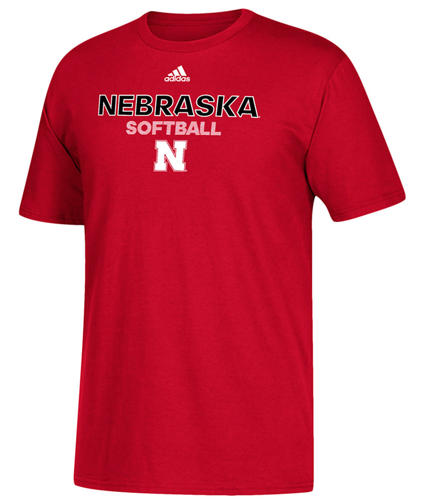 Adidas Nebraska Softball Rush Tee