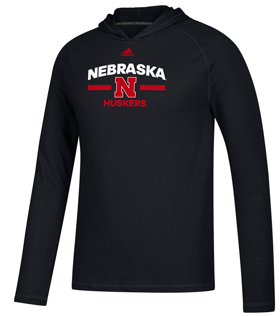 Adidas Nebraska N Huskers Sideline Hooded Ultimate Tee