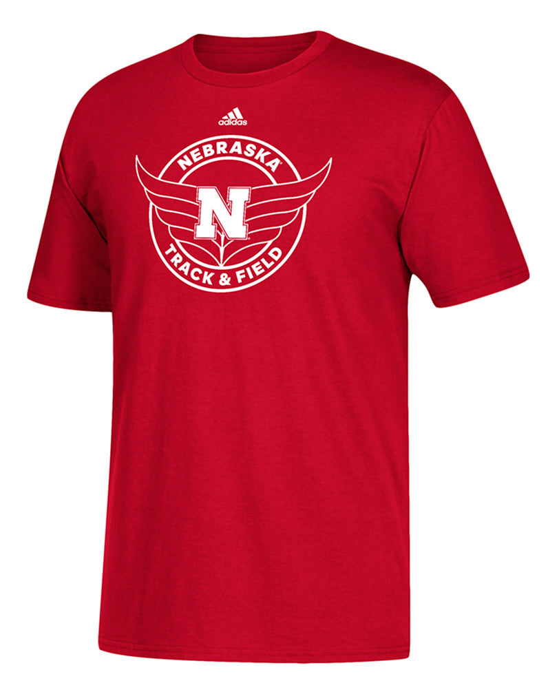 Adidas Nebraska Sports Track N Field Tee