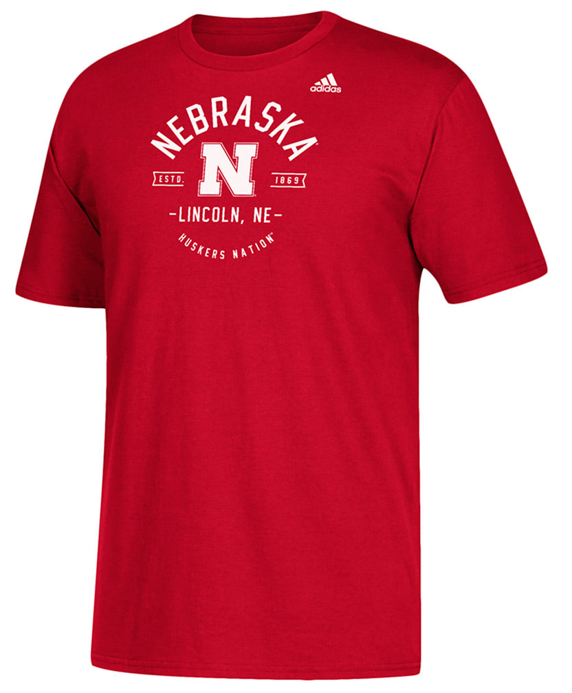 Adidas Huskers Nation Established Tee