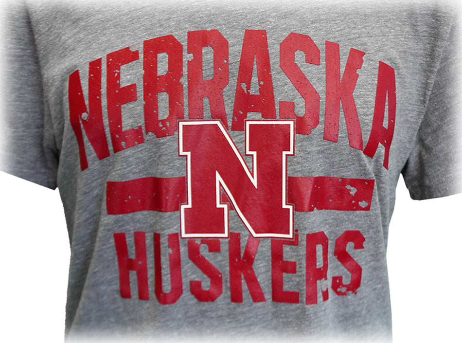 Adidas Nebraska Huskers Distressed Workout Triblend