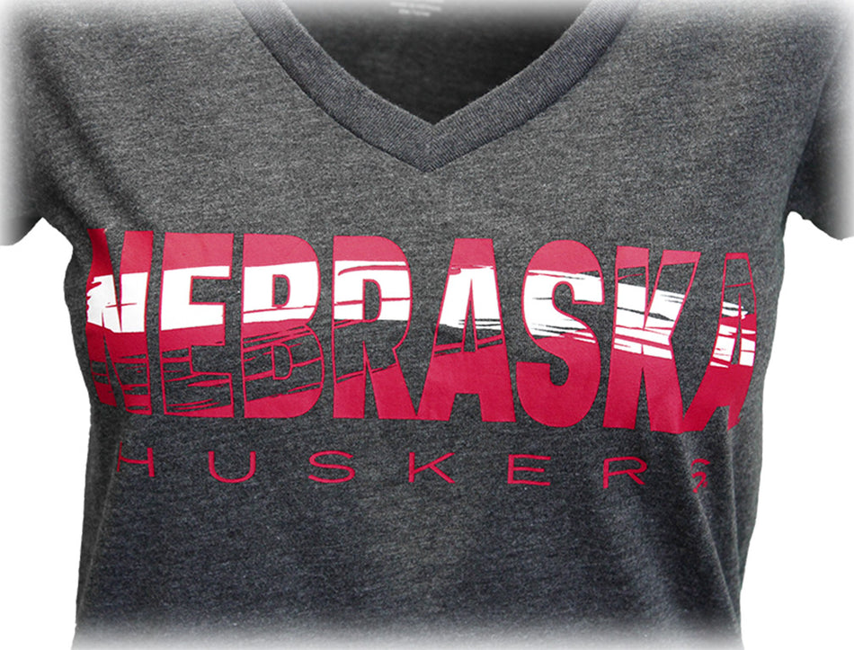 Huskers Ladies Commodity Vneck