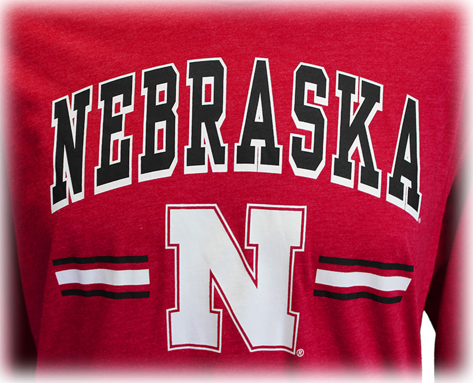 Huskers TD Toss LS Tee