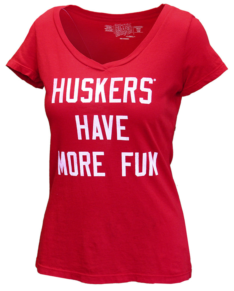 Womens Huskers Have More Fun VNeck