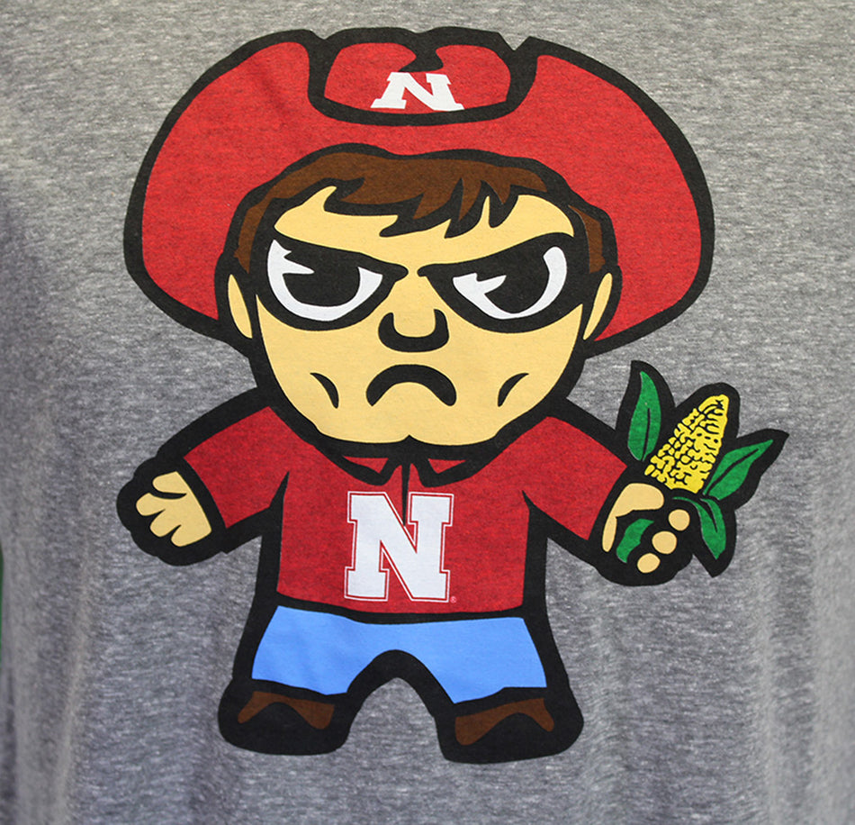 Nebraska Tokyodachi Herbie Tee - Gray
