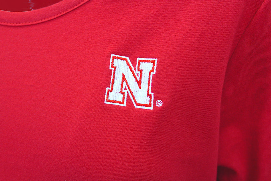 Nebraska Ladies Colorblock Tee