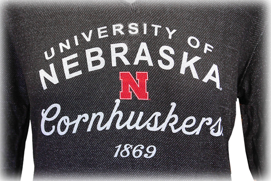Womens Nebraska Strappy Terry Hoodie