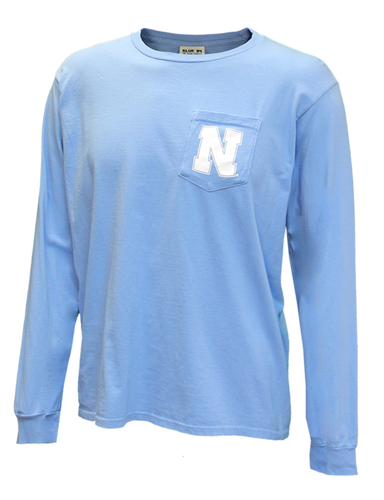 Nebraska Huskers Cornflower Pocket Tee