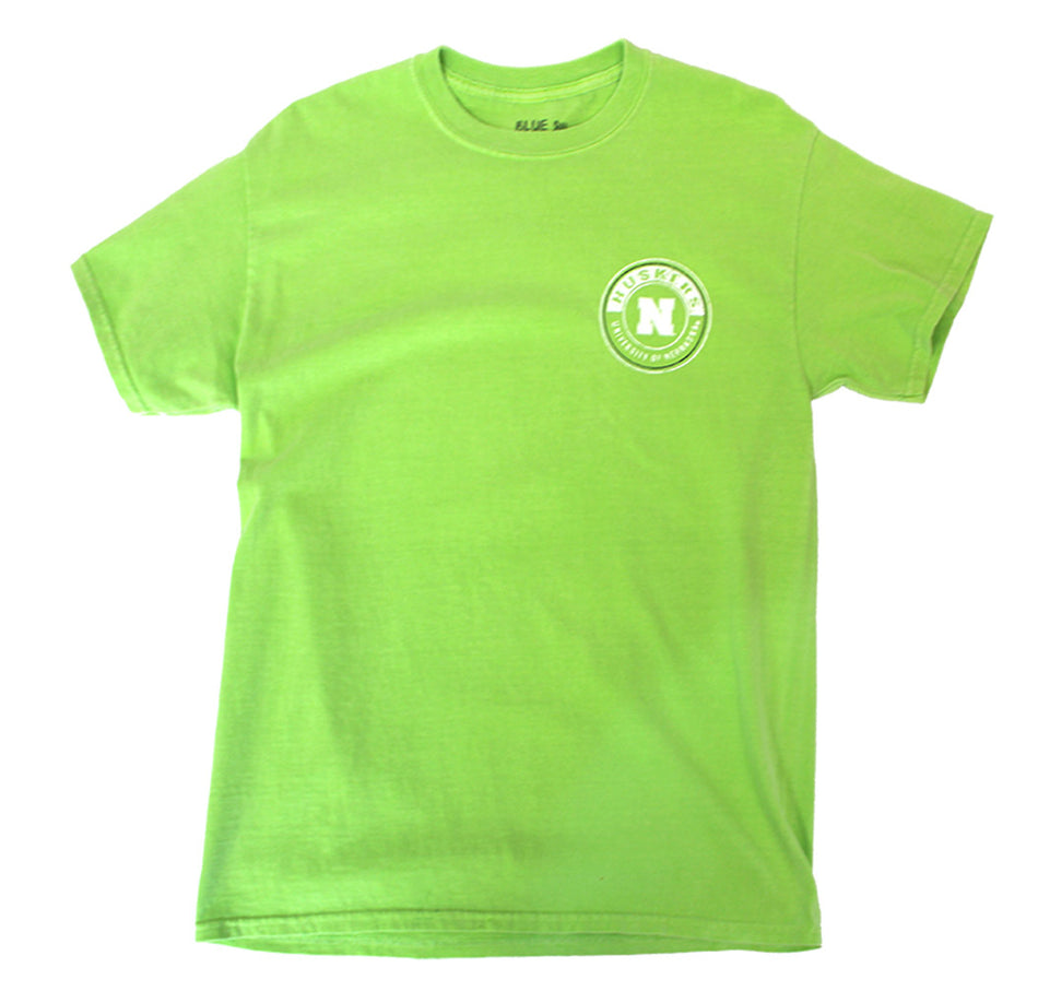 Nebraska Lime Dyed Tee
