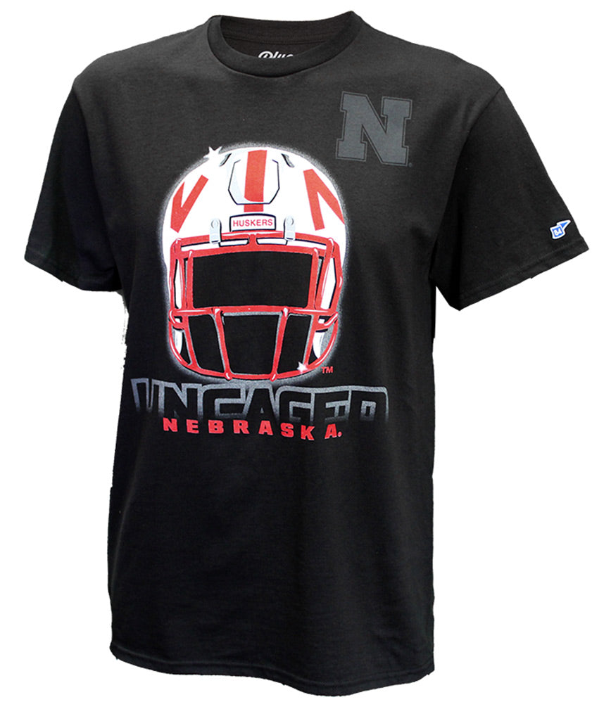 Uncaged Huskers Helmet Tee