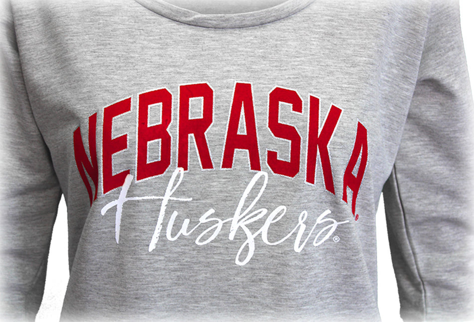 Nebraska Womens Tie Sleeve Top