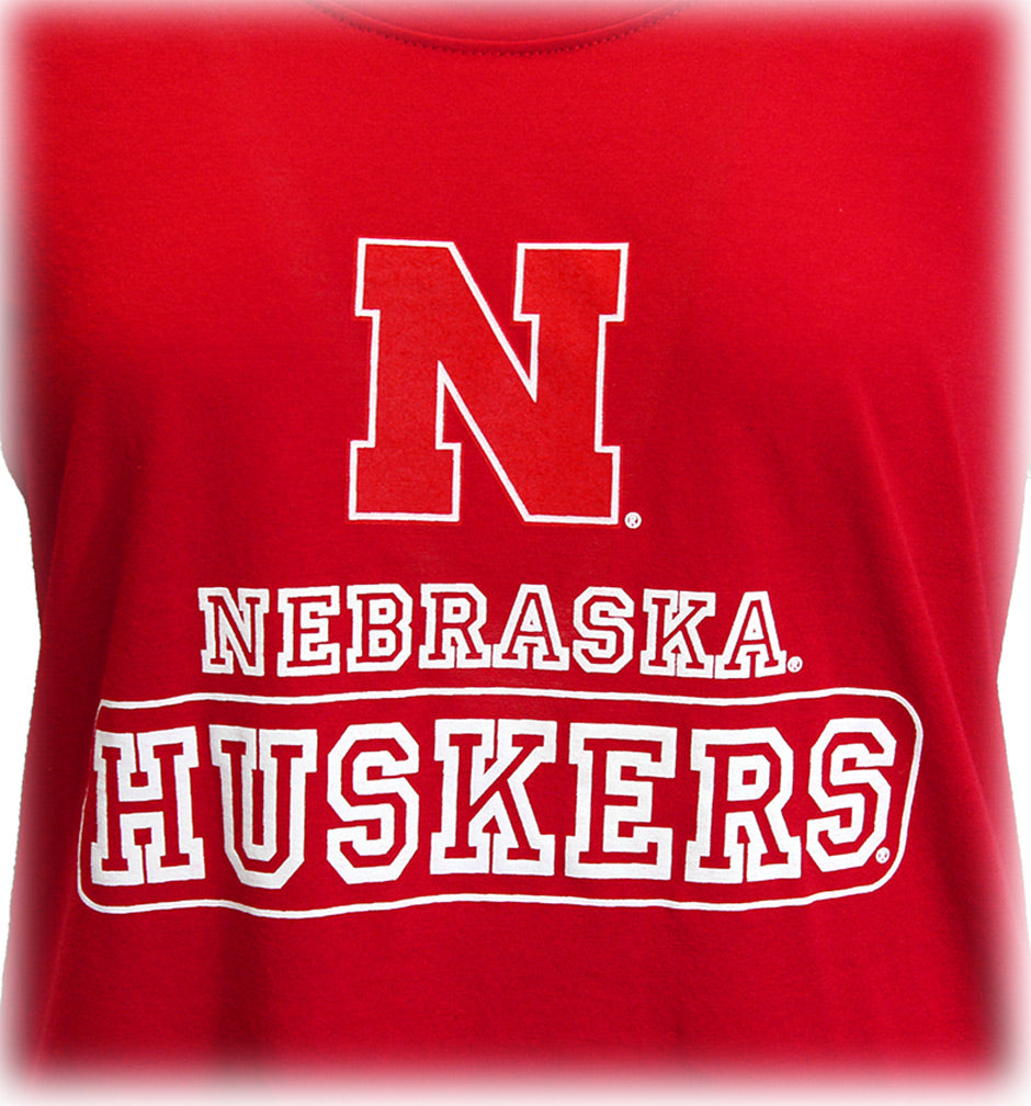 Ladies Scoop Flowy Nebraska Tee