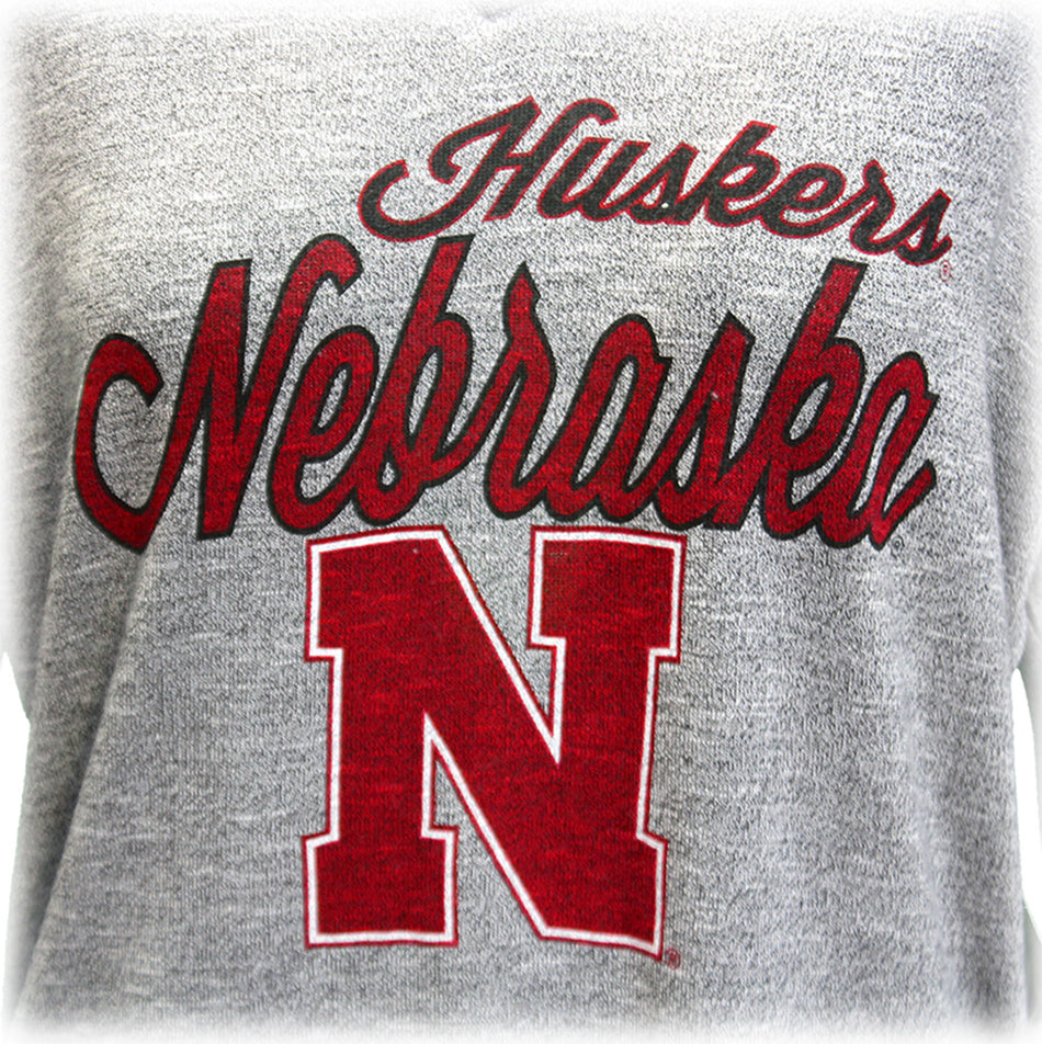 Womens Nebraska Huskers Concepts V-Neck