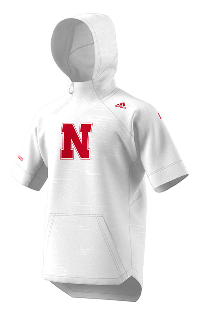 Adidas 2018 Nebraska Cager Hooded Warm Up