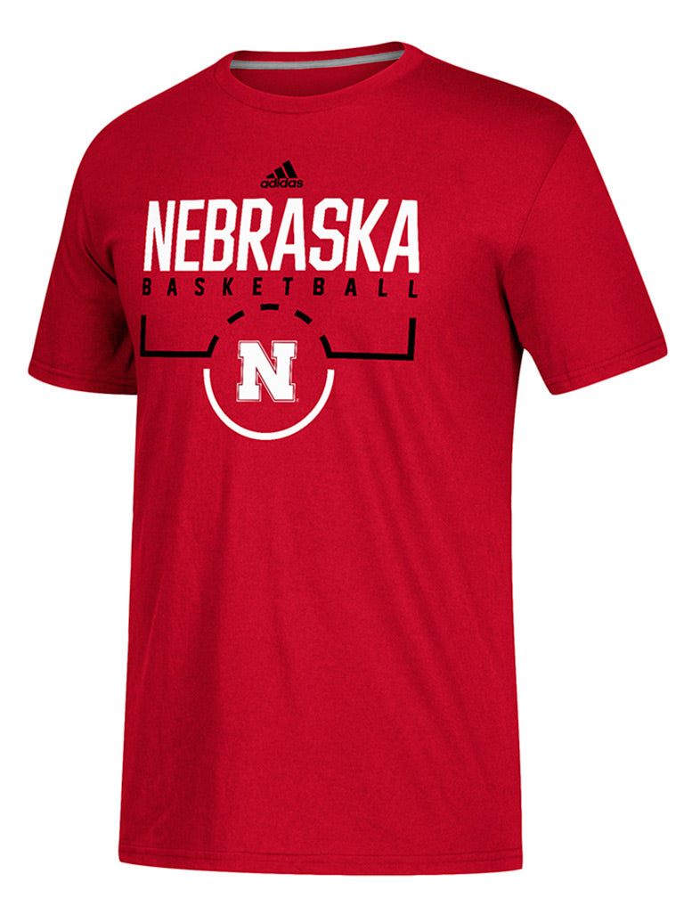 Adidas On Court Huskers  Basketball Tee