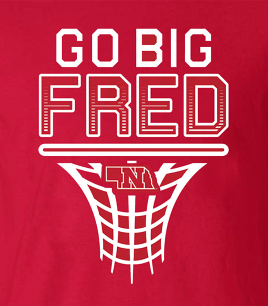 Go Big Fred Husker Hoops Tee