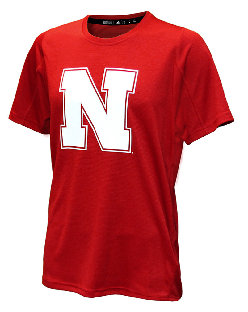 Adidas Huskers Sideline N Training Tee - Red