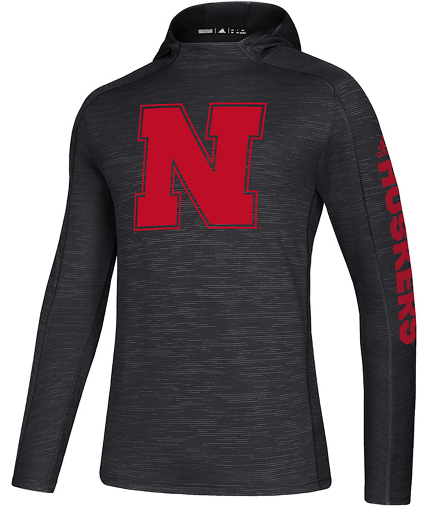 Adidas Huskers Sideline N Training Hood Tee