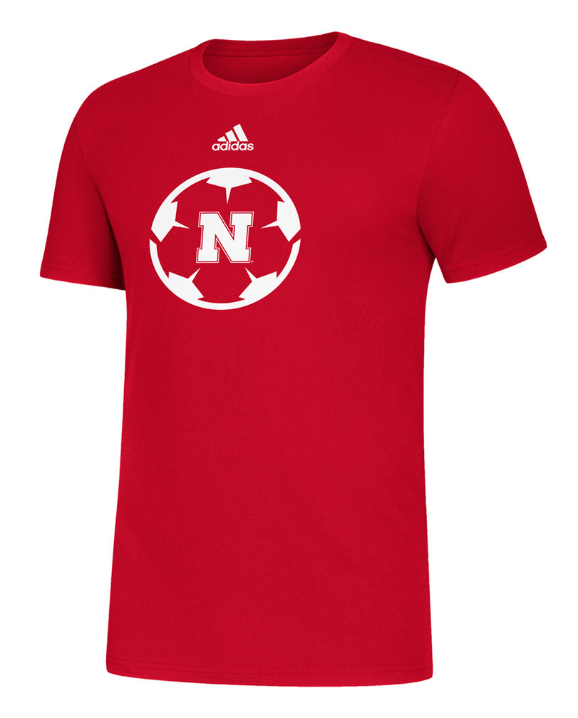 Adidas Nebraska Soccer Amped Tee
