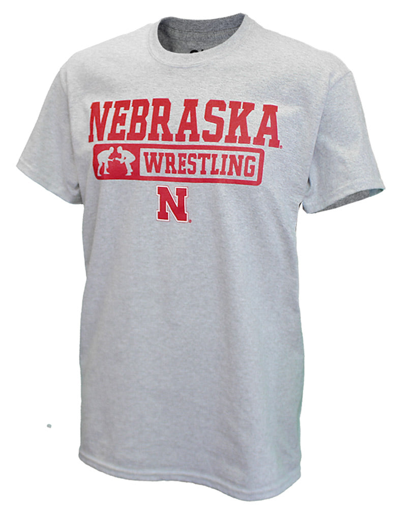 Nebraska Grappling Tee - Gray