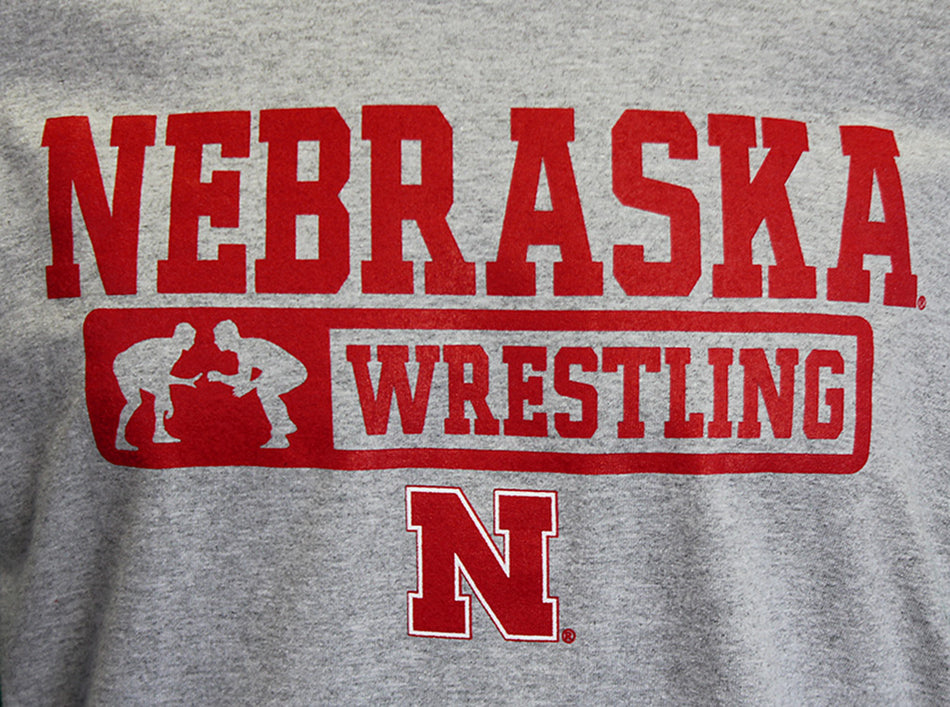 Nebraska Grappling Tee - Gray