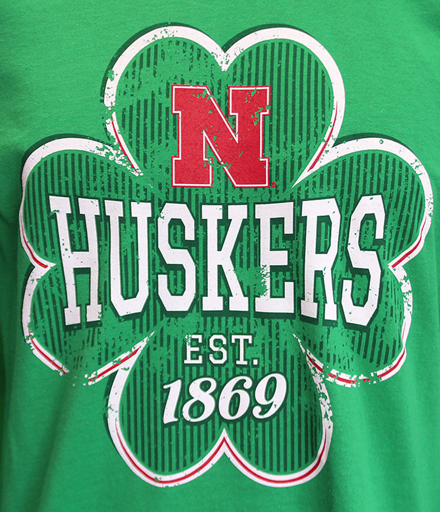 Lucky Huskers Iron N Clover Tee