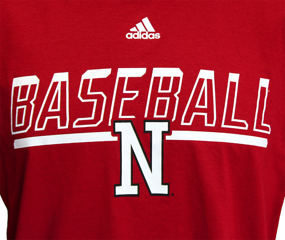 Adidas Safe At Home Nebraska Baseball Tee