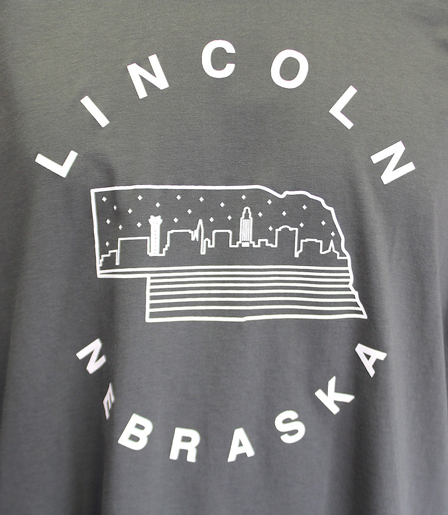 Lincoln Nebraska Skyline Tee