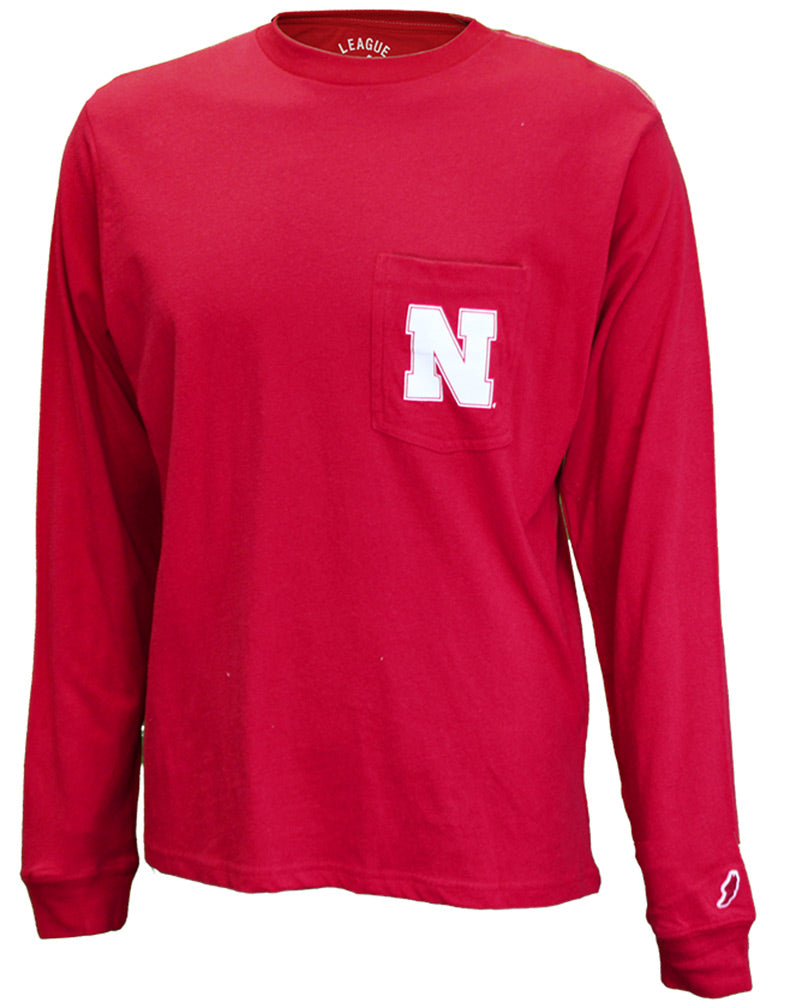 Go Big Red LS Pocket Tee
