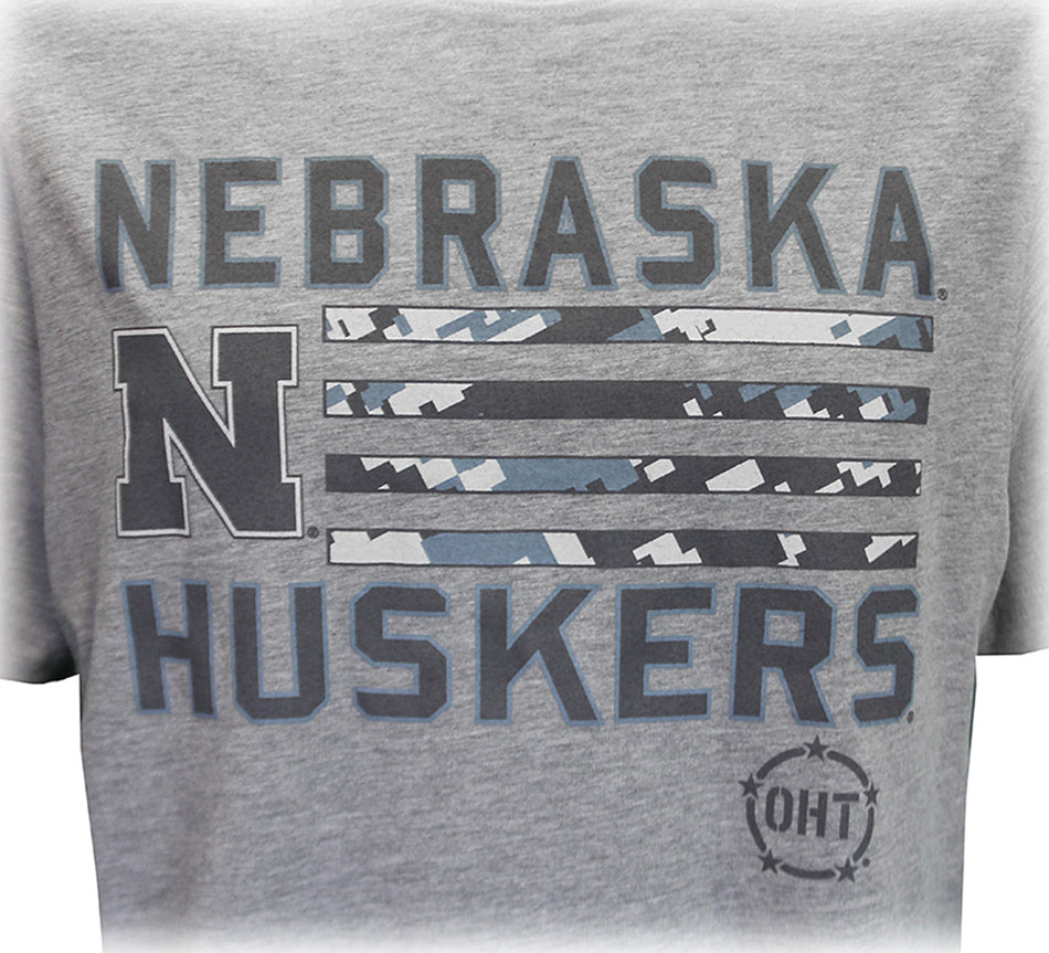 4 Stripe Digi Nebraska Camo OHT Tee